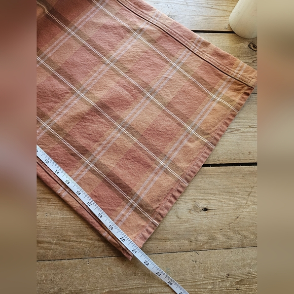 NEW Free People We The Free High Top Wide Crop Plaid Jeans Sz 28 - Picture 13 of 14